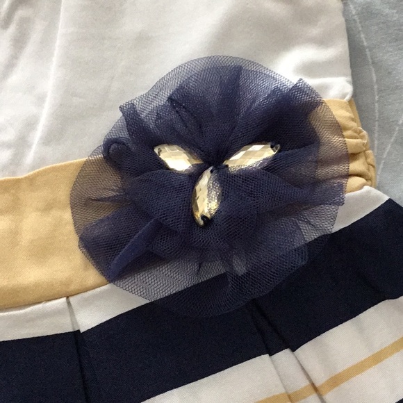 NWT Blue and Gold dress - Picture 2 of 5